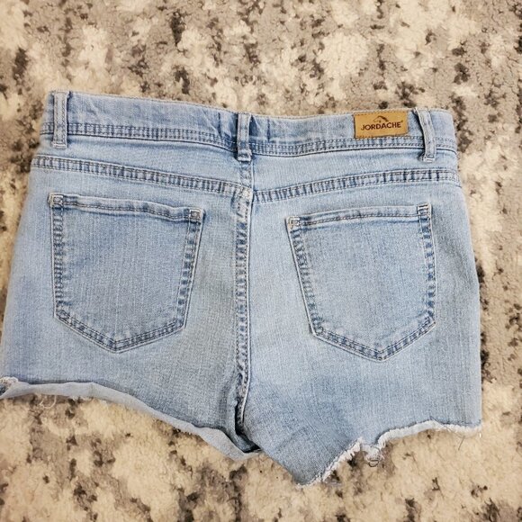 Girls Jordache Jean Shorts Sequin Says Hi n bye - Picture 4 of 4